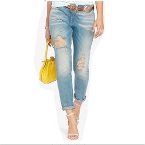 Polo Ralph Lauren Astor Slim Boyfriend cotton denim distressed jeans 27